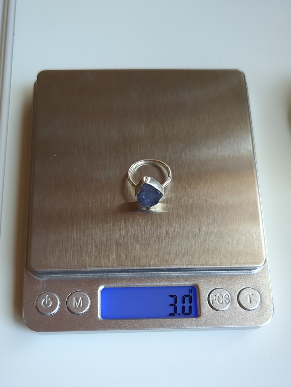 Raw Tanzanite Stone 925 Sterling Silver Ring - 5.75 - Picture 12 of 12